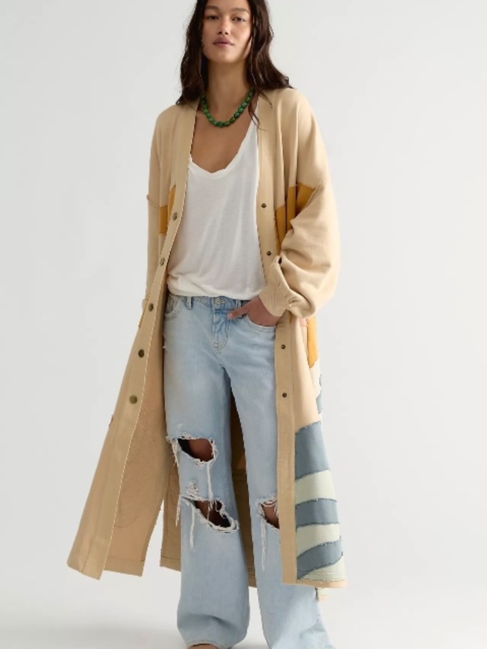 ⭐️Free People⭐️ Wave Length Maxi CARDI NWT 🌺🌴🌊🌺 - Picture 3 of 6
